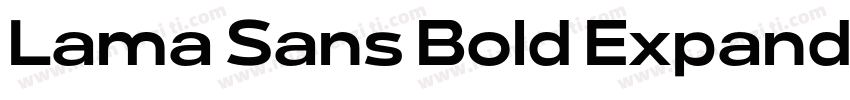 Lama Sans Bold Expanded字体转换